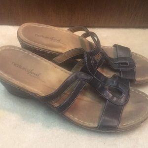 Black wedge dress shoes